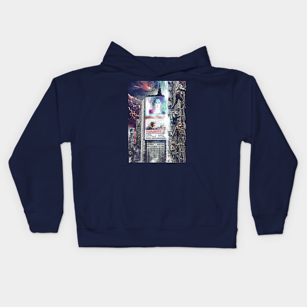 TMNT 1990 Fire Escape Kids Hoodie by creativespero